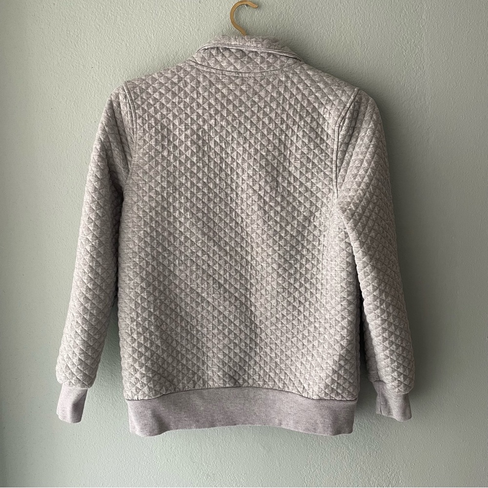 🌱5/$25🌱 Doe & Rae | Gray Quilted Textured Collared Jacket - Picture 4 of 6